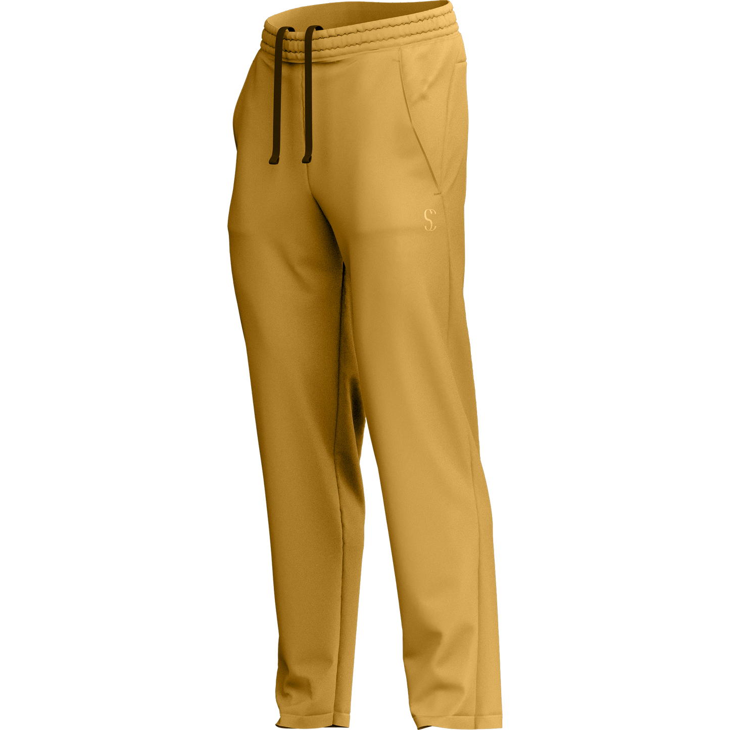 Men s Beige Poly Fleece Thermal Tracksuit Bottoms