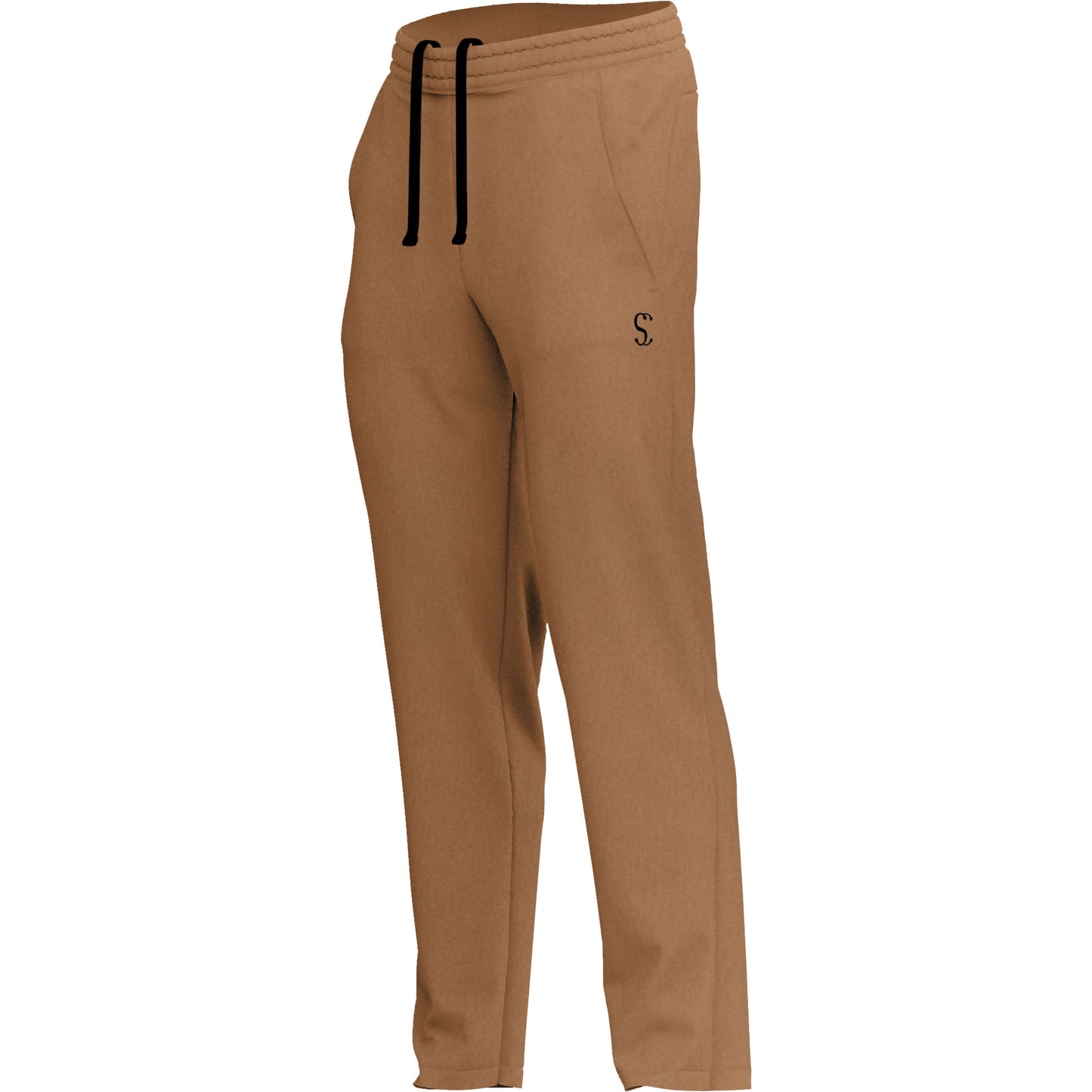 Sporty Clad Men's Brown Sweatpants Thermal Cotton Fleece Loungewear