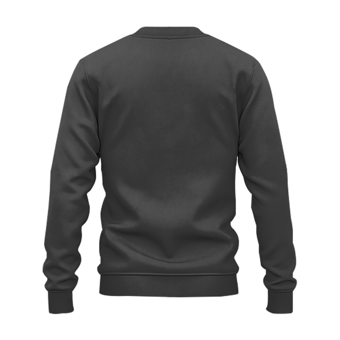 Men's Black Crewneck Fleece Sweatshirt