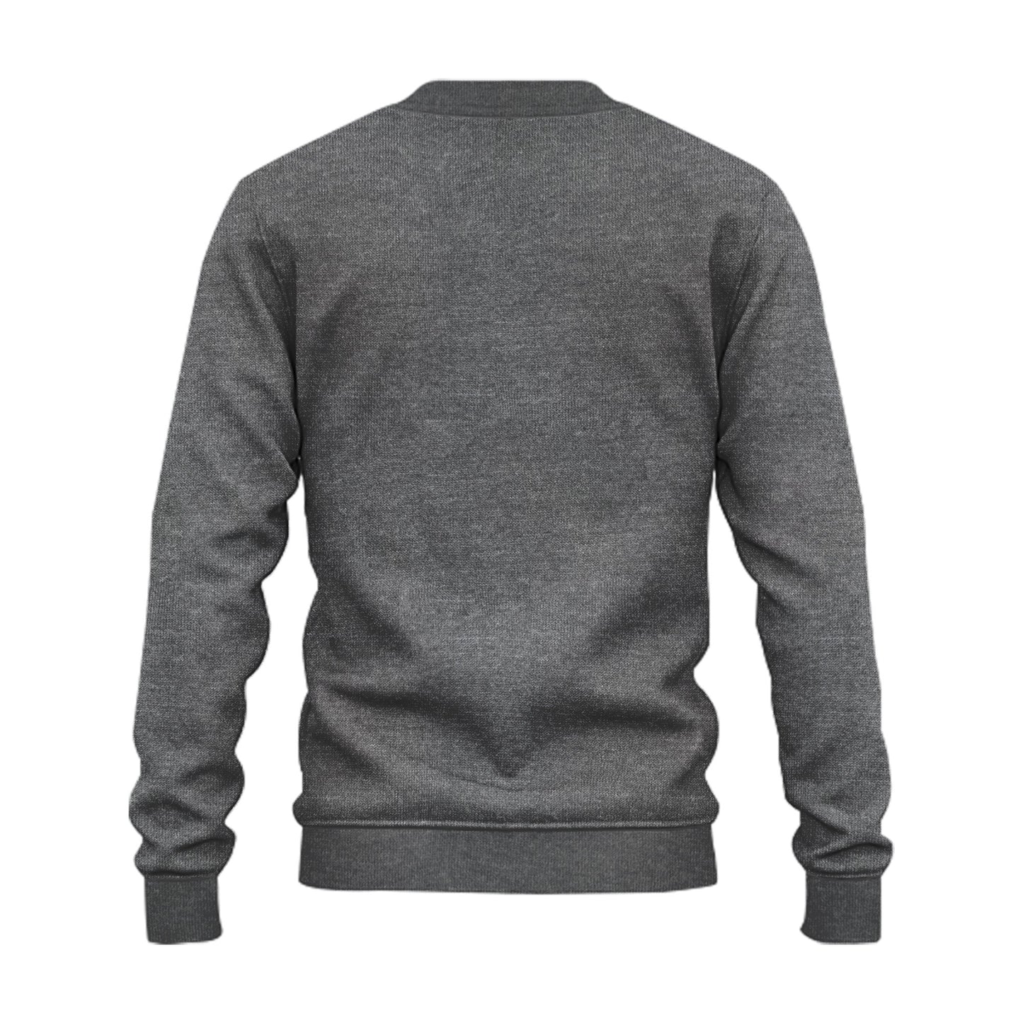 Men's Charcoal Grey Crewneck Fleece Sweatshirt